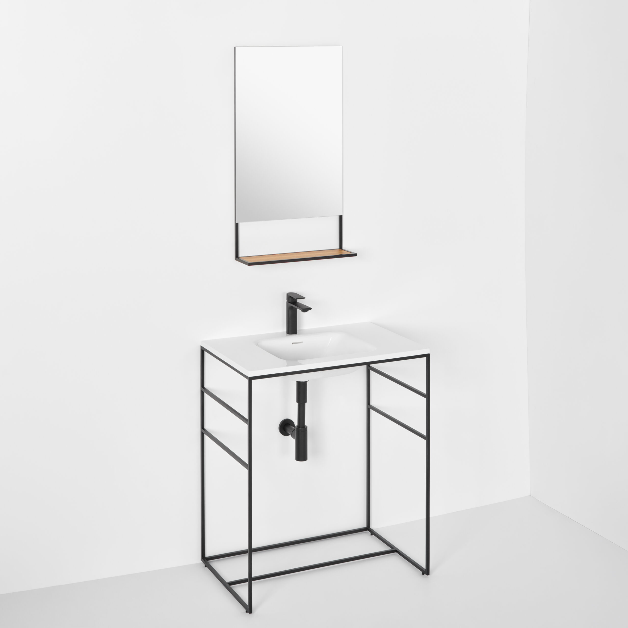 Single sink console final design steel frame